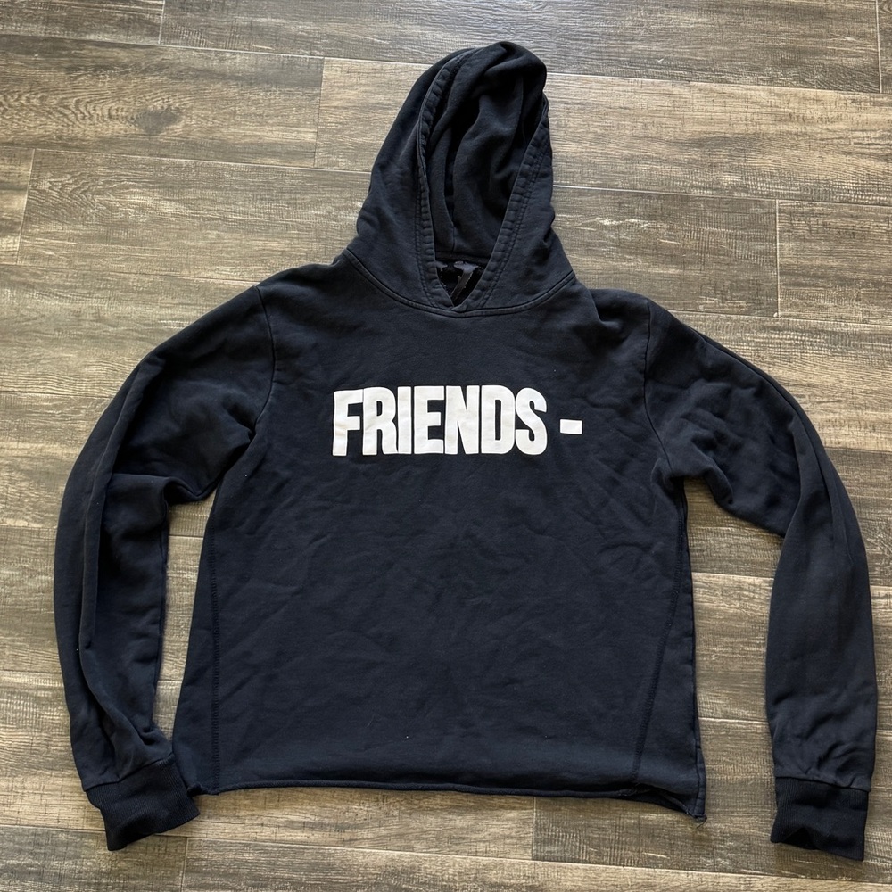 Vlone friends V Black Hoodie with White Logo XL - Picture 2 of 5